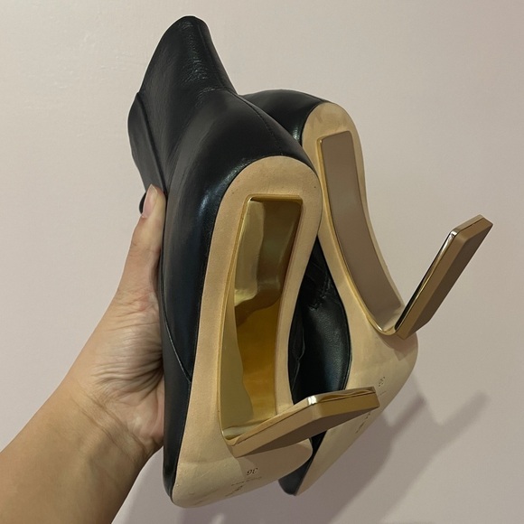 Cult Gaia- Black Kenna Leather Boots IT 36 / US 6 Minimal Trendy - Picture 11 of 12